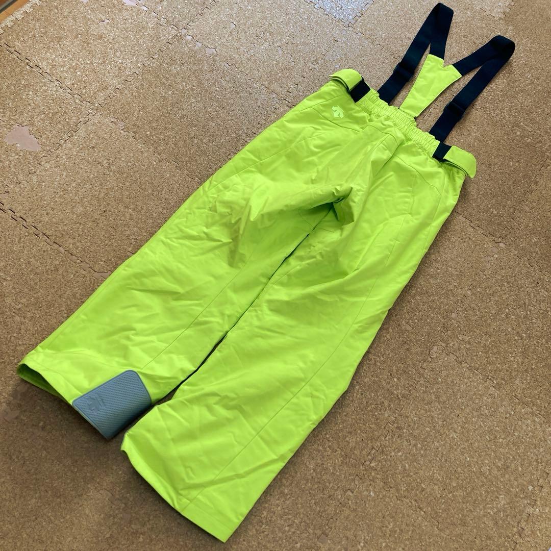 【美品】デサントdescentスキーウェア ジャケ上下 セットSメンズグレー×黄