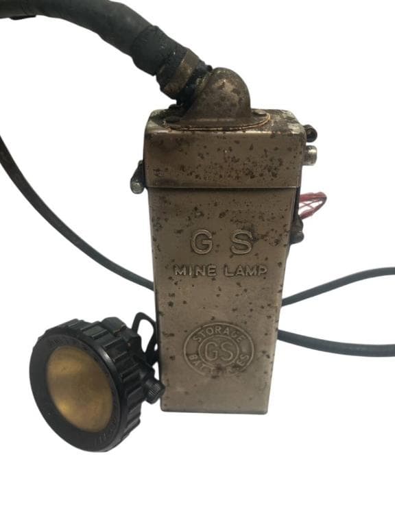 文化財 歴史博物館 坑内安全灯 安全灯丸型 炭鉱 エジソン GS 日本電池製