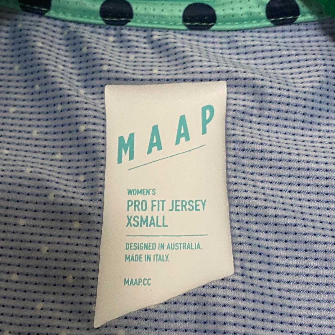 【美品】 ウィメンズ ジャージ XS ネイビー×グリーン系