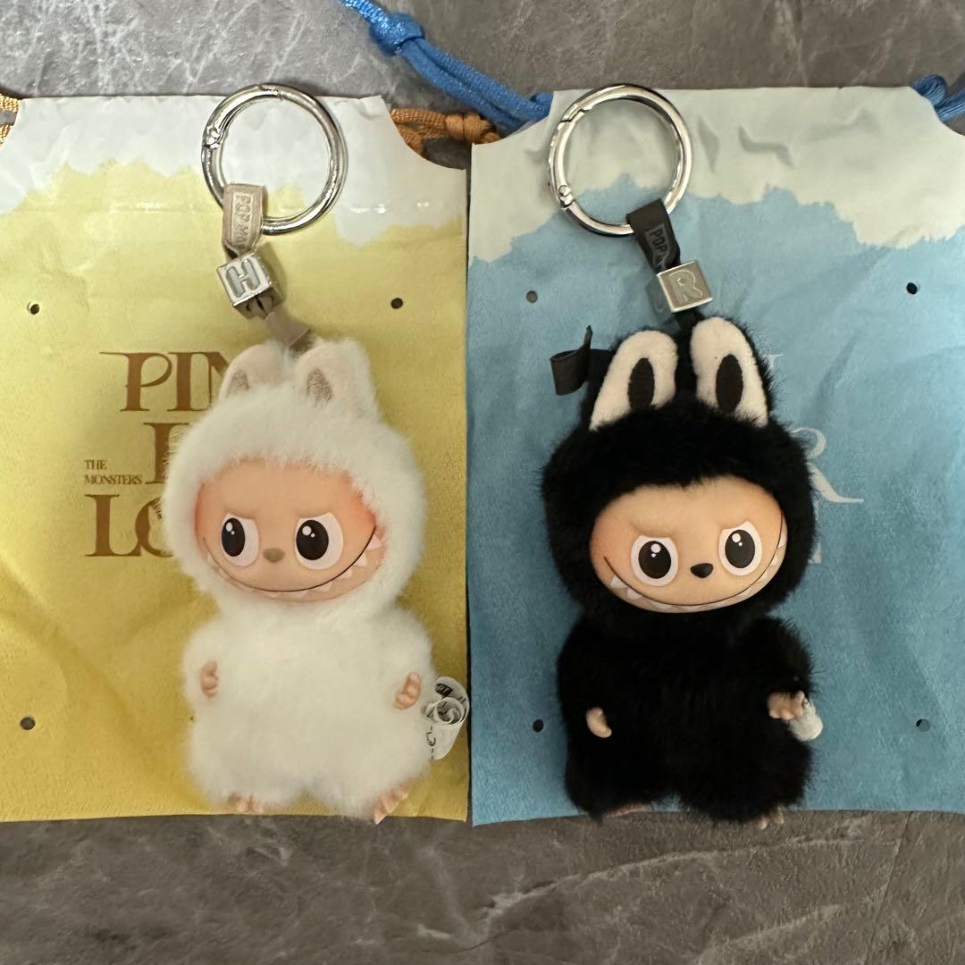 LABUBU PIN FOR LOVE シリーズぬいぐるみ R H 2点セット