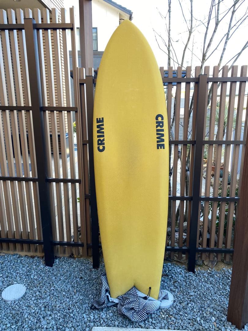 CRIME クライムCALIFORNIAKEEL 6’5 フィン付きサーフボード