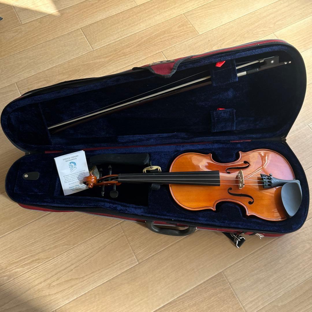 STENTOR   木製バイオリン 赤いケース付き　3/4