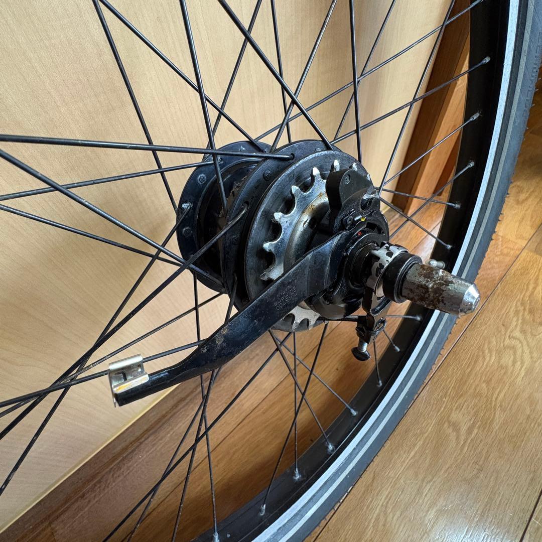 【中古】ALFINE アルフィーネ11s 26インチタイヤホイール前後セット