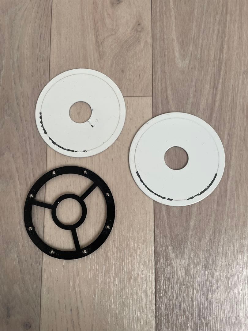 【店舗・イベント什器】木目アイアン調回転什器