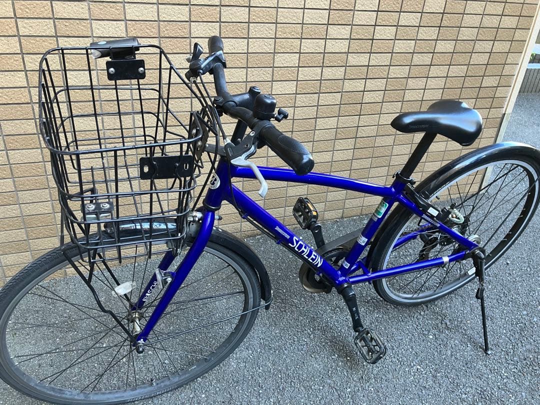 【直接引き取りのみ】ブリヂストン　シュライン青26インチ 自転車