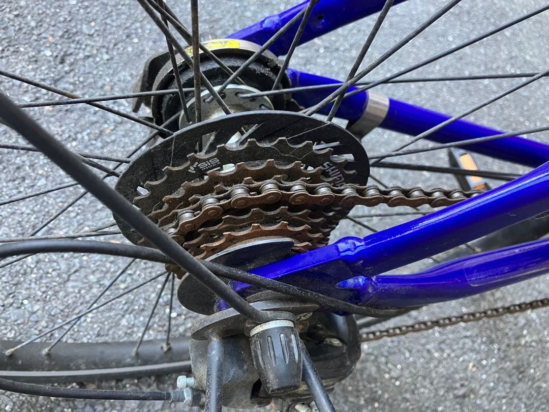 【直接引き取りのみ】ブリヂストン　シュライン青26インチ 自転車