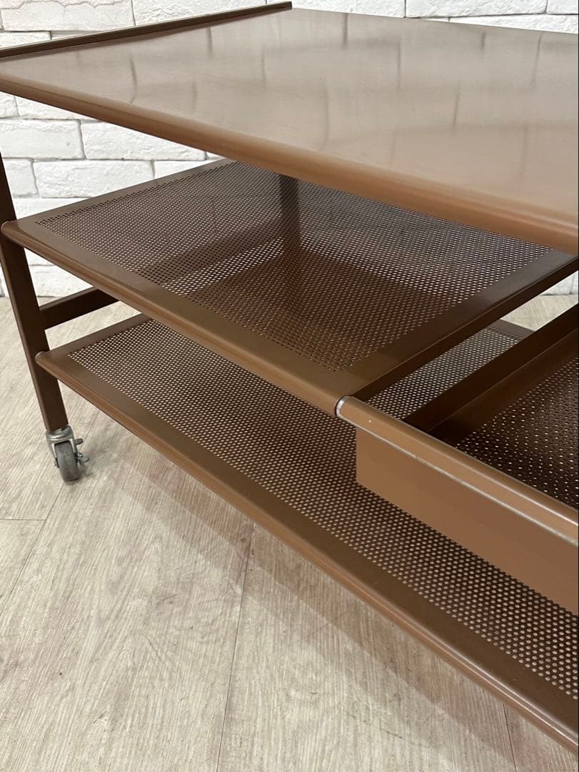 【東京都内23区配送無料】ビンテージ　インダストリアル　ワゴン　ガレージ　収納