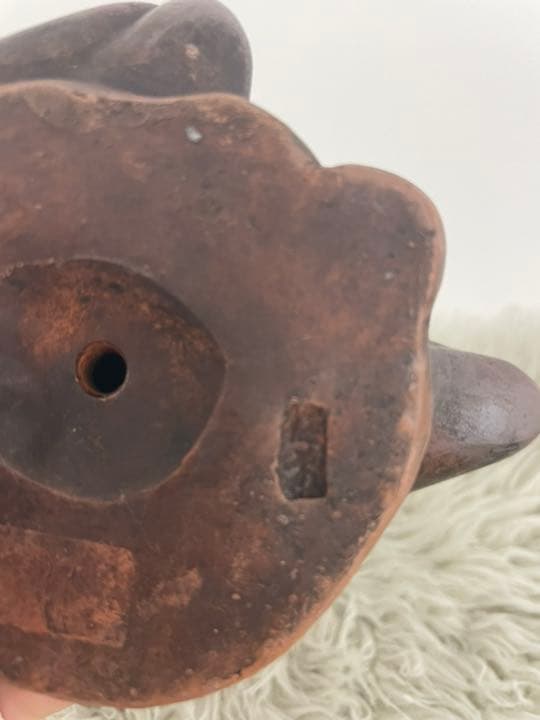 アンティーク品・古美術品　古備前　置物　七福神　布袋