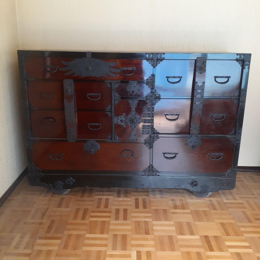 室町期威風堂々 車箪笥❤️