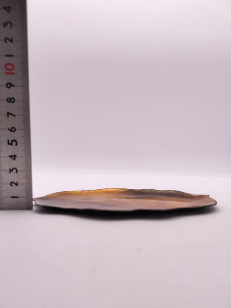 c597 銘々皿 七宝 木の葉 佐藤田保 木箱 茶道具 古物