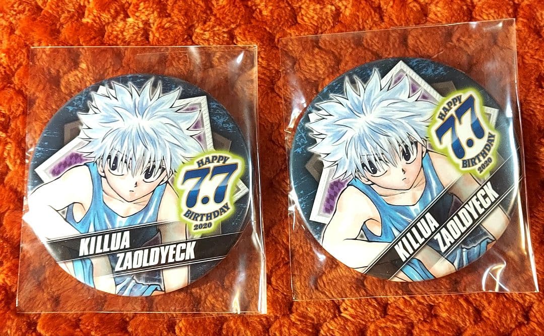 キルア・ゾルディック 缶バッジ 4個セット ハンターハンター 冨樫義博