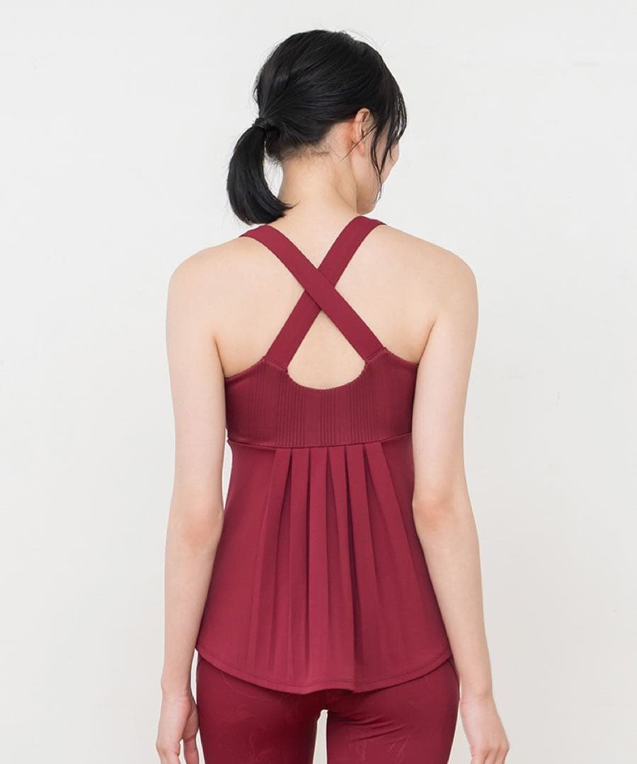 【新品未使用】SUKALAバックフレアタンク　Sサイズ　ローズコッパー