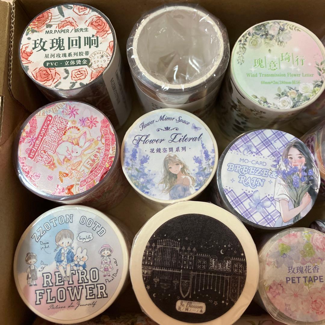 ［新品］海外マスキングテープ　PET tape まとめ売り