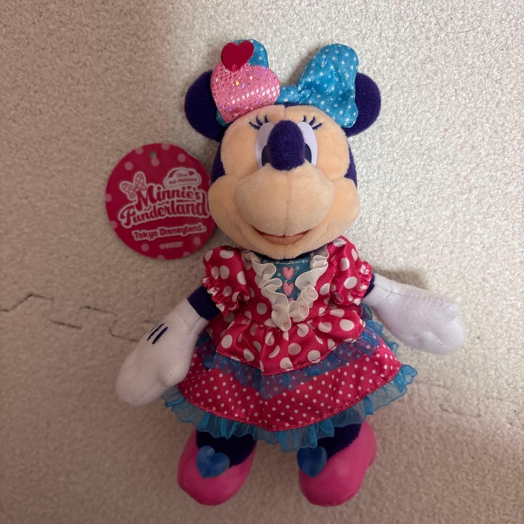 ディズニーランド ミニー ファンダーランド パルパルーザ ぬいぐるみバッジ 初期