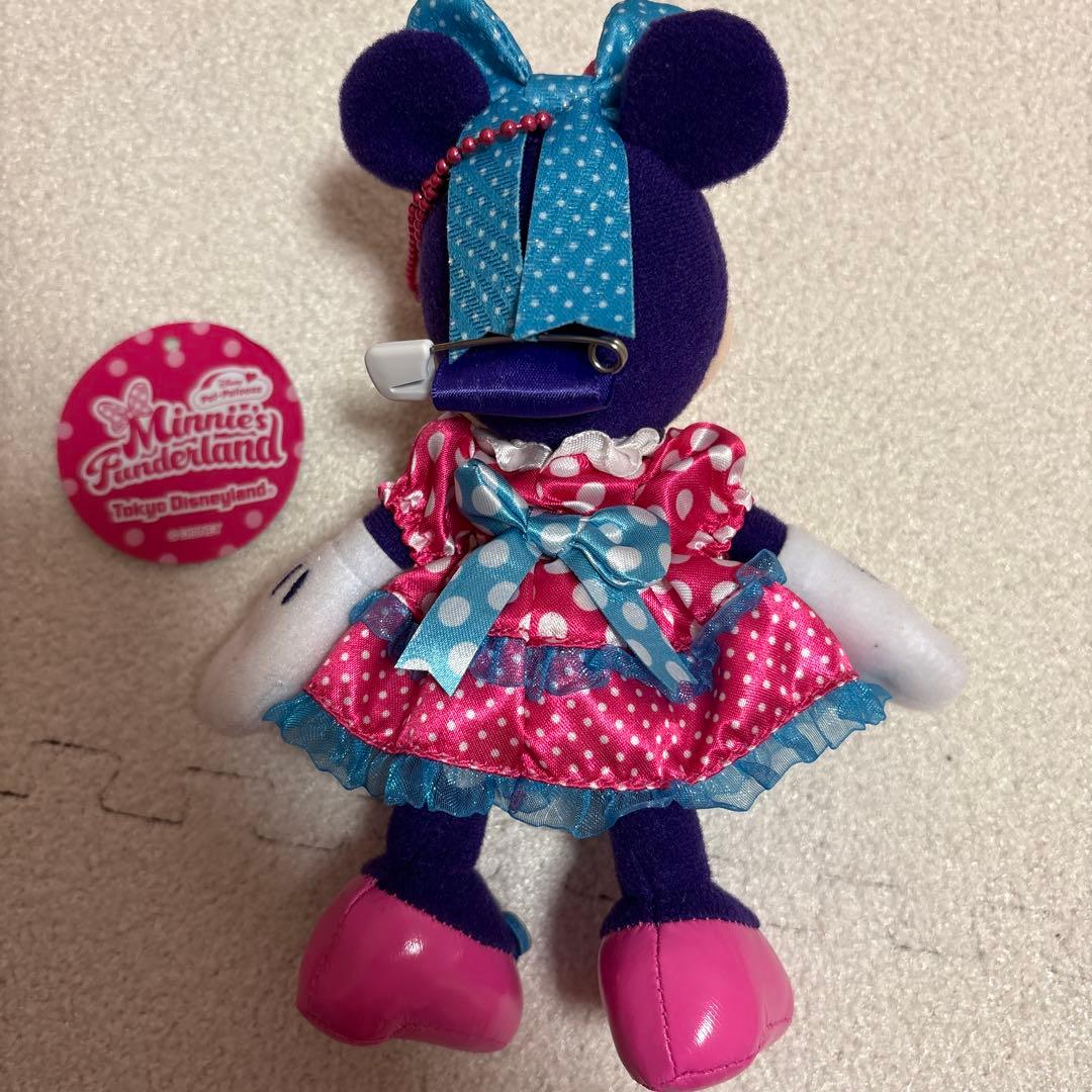 ディズニーランド ミニー ファンダーランド パルパルーザ ぬいぐるみバッジ 初期