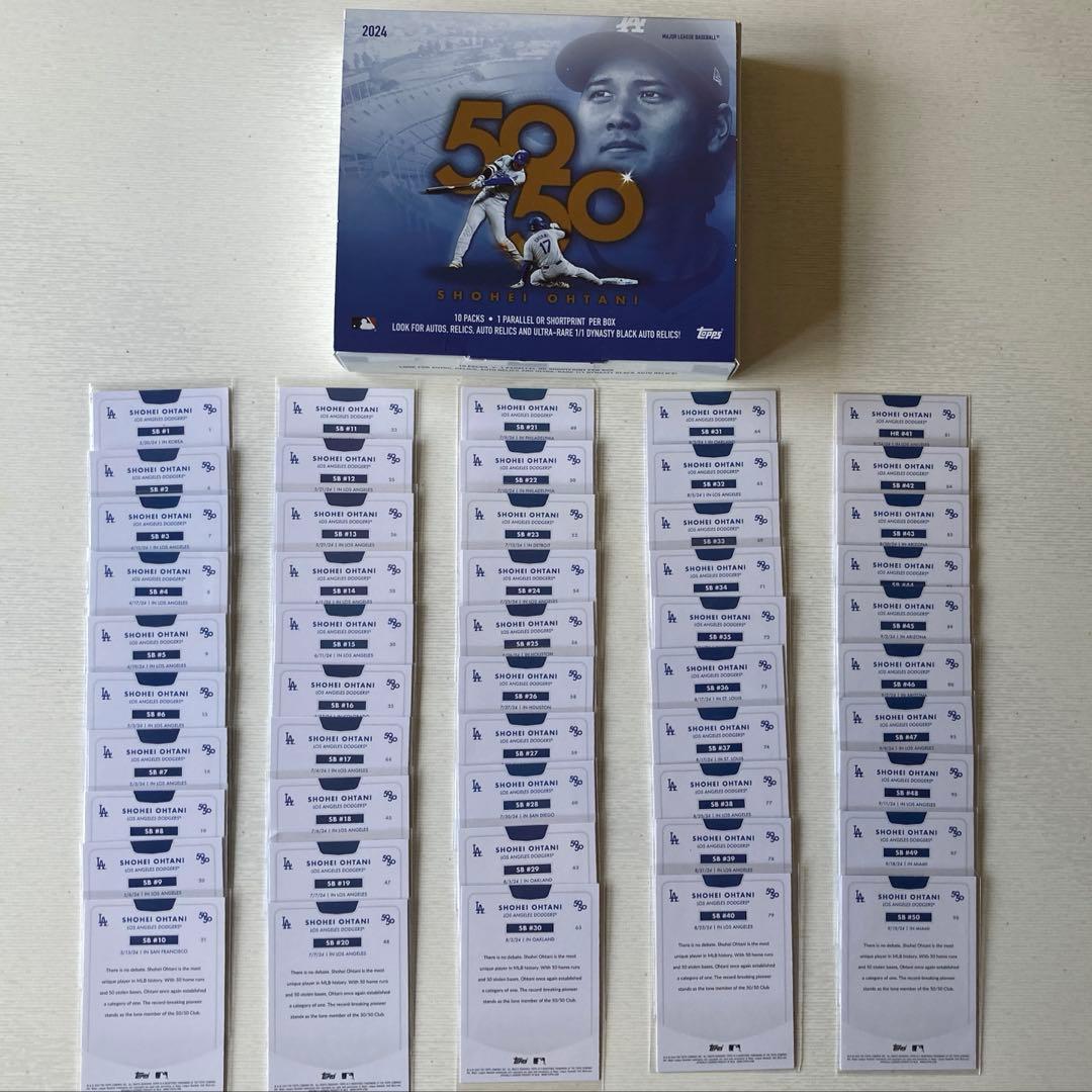☆コンプリートセット☆ 大谷翔平選手 50-50達成記念カードTopps全100