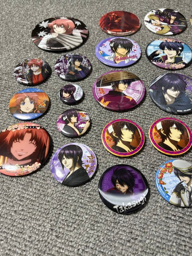 銀魂 高杉晋助 神威 缶バッジ まとめ売り