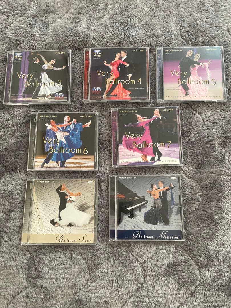 ベリーボールルーム第3集〜第7集ほか、社交ダンス(ボールルーム)CD計7枚