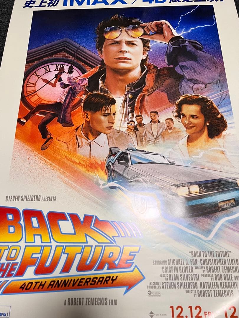BACK TO THE FUTURE 40Th anniversary ポスター