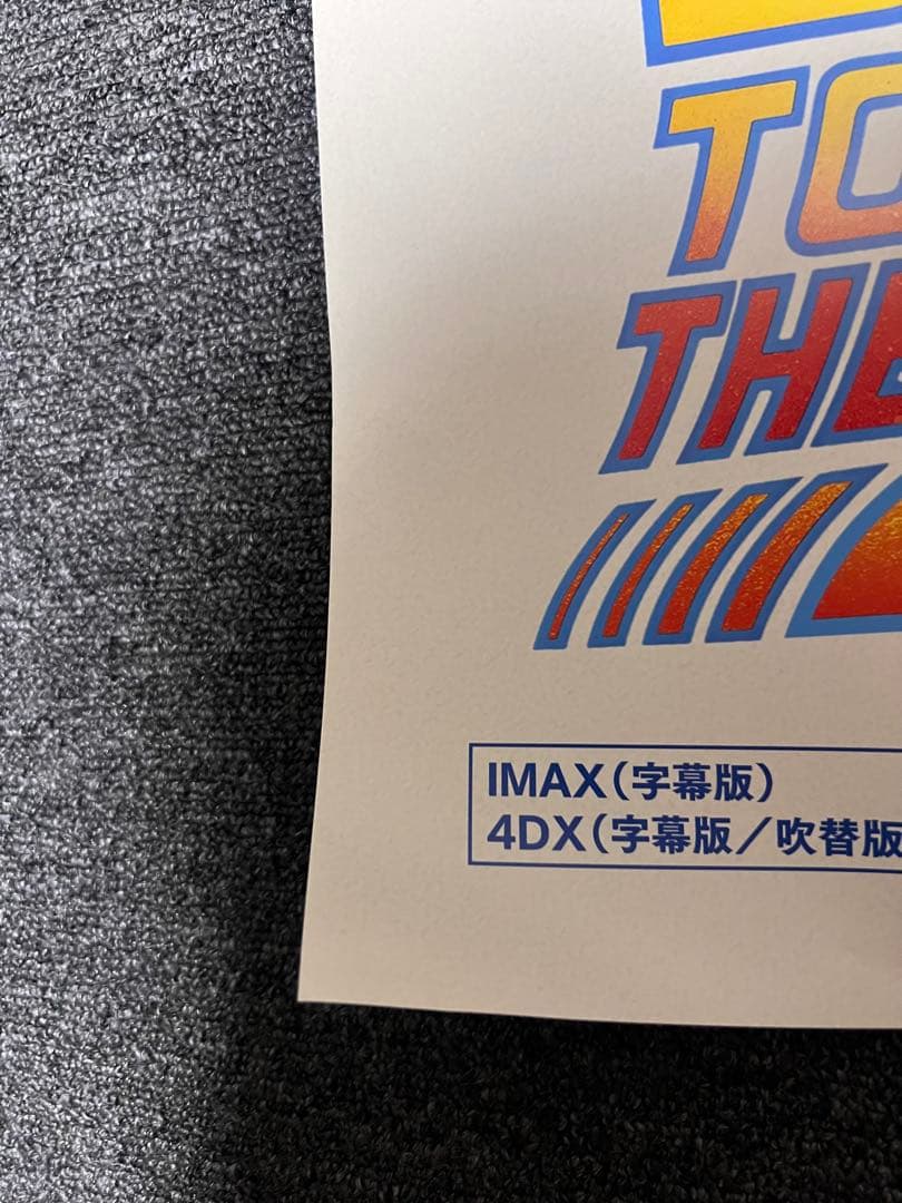 BACK TO THE FUTURE 40Th anniversary ポスター