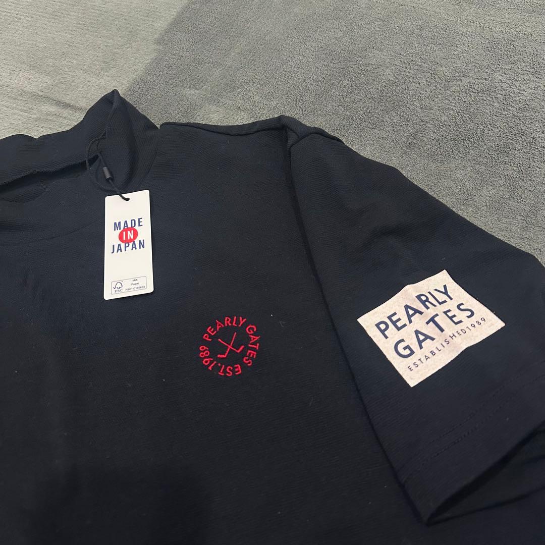 【即日発送・新品】PEARLYGATESパーリーゲイツ半袖モックネック半袖シャツ