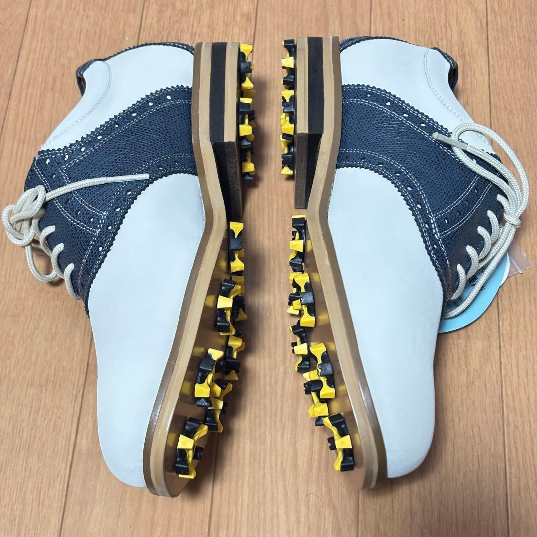 【未使用タグ付】Buckwheat ゴルフシューズ 24.5 完全防水 スパイク