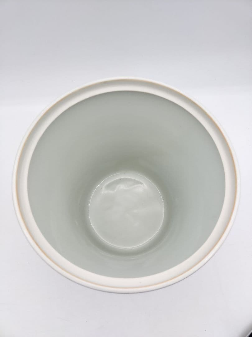 b618 水指 染付 色絵 丸紋ツナギ 四君子紋 西村徳泉 木箱 茶道具 古物