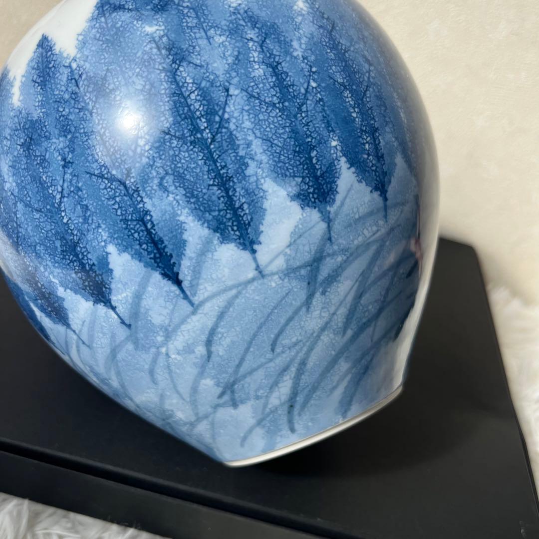 日展作家　伝統工芸作家　藤井朱明作　花瓶　花入　壺