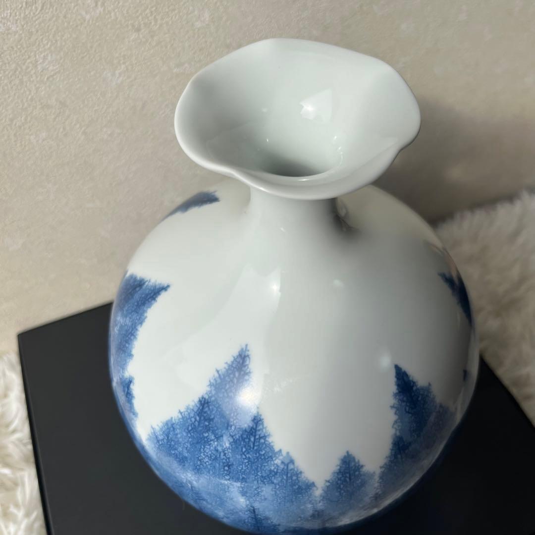 日展作家　伝統工芸作家　藤井朱明作　花瓶　花入　壺