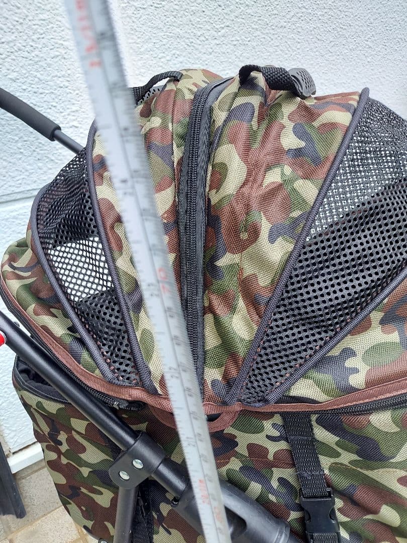 迷彩ペットカート(バスケット取り外し式)