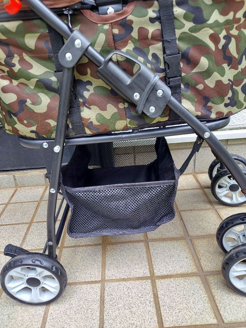 迷彩ペットカート(バスケット取り外し式)