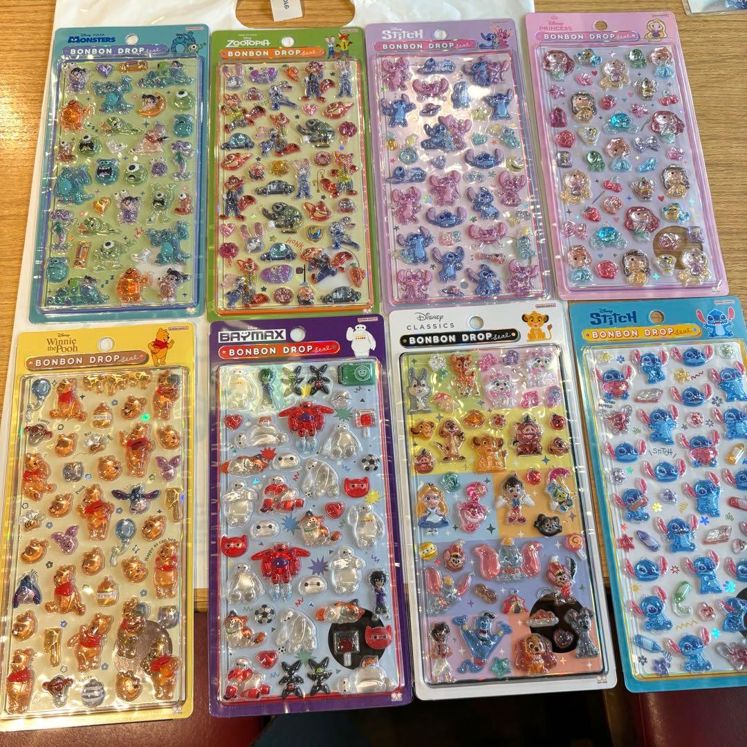 ★24時間以内発送 正規品 ディズニー ボンボンドロップシール 第2弾 8種★
