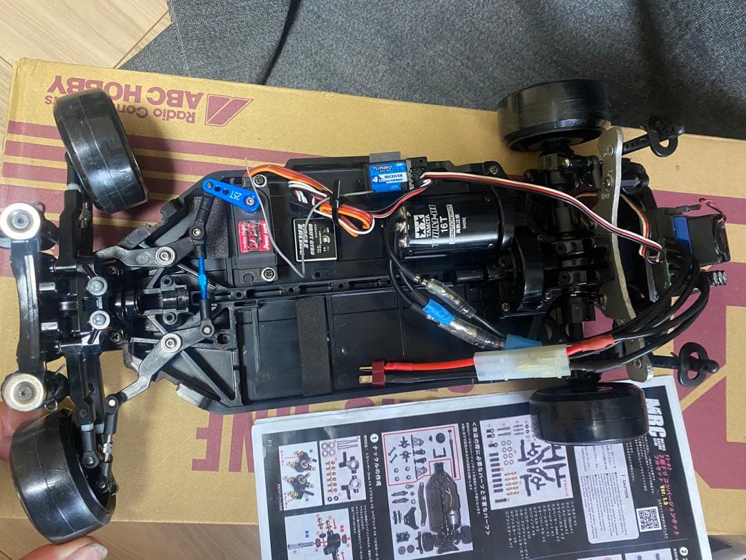 TT02 MRCコンバキット、フルセット、セッティング済み 180sxボディー