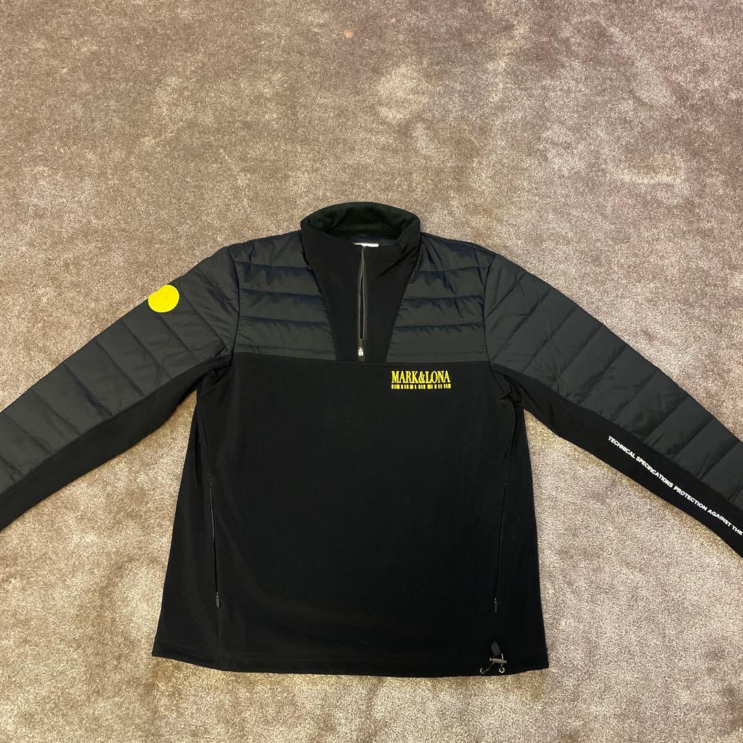 MARK & LONA ハーフジップジャケット ブラック　サイズ46
