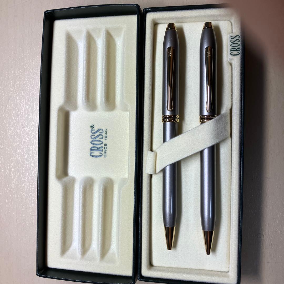 廃盤　旧ロゴ　CROSS タウンゼント　グレー　ゴールド