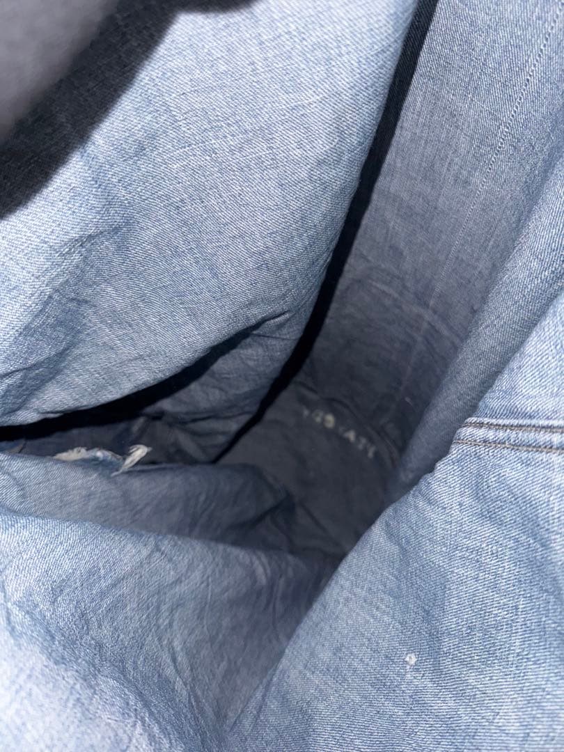 40’s US NAVY ARMY 米軍 デニムランドリーバッグ ステンシル