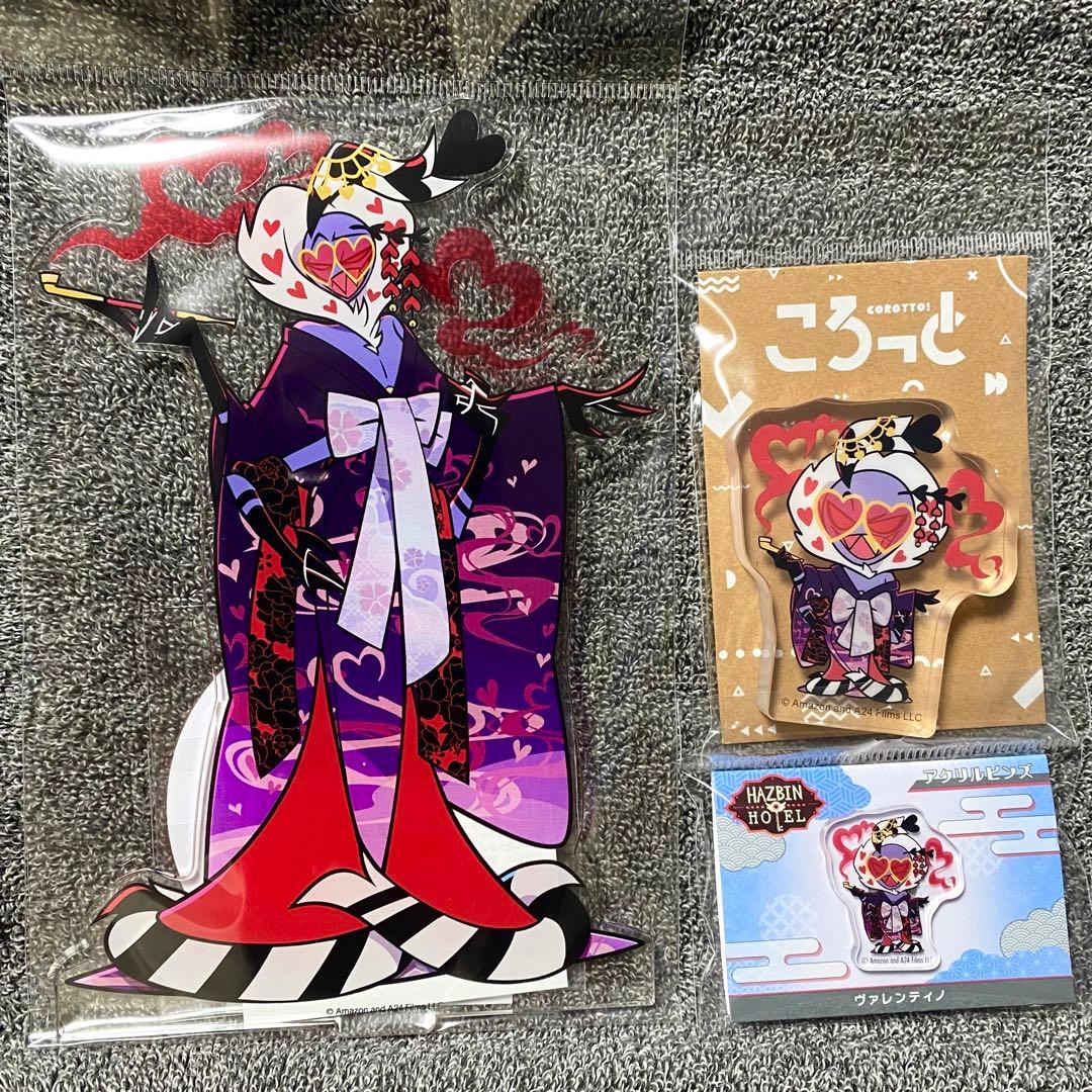 ハズビンホテル 和服 アクリルスタンド ころっと アクリルピンズ ヴァレンティノ