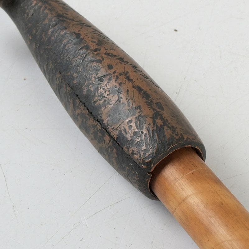 時代提げ物　喫煙具　銅製　村田銘刻印　煙管　キセル　N　9413