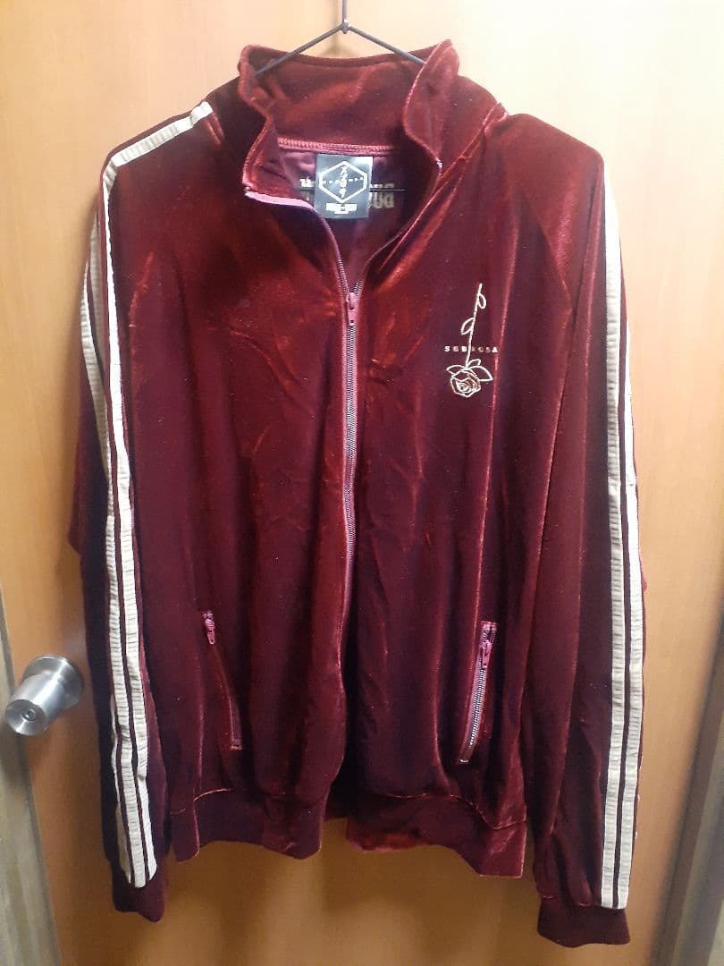 BUCK-TICK SUBROSA ベロアトラックジャケット バーガンディ L