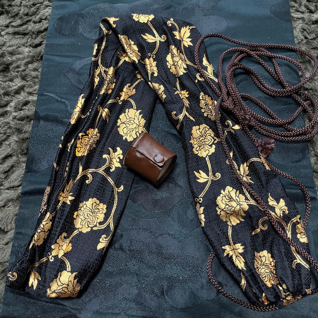 尺八 都山流 銀越 中継ぎ緩み無し 一尺四寸管 籐巻 銀三線 【音出し確認済み】