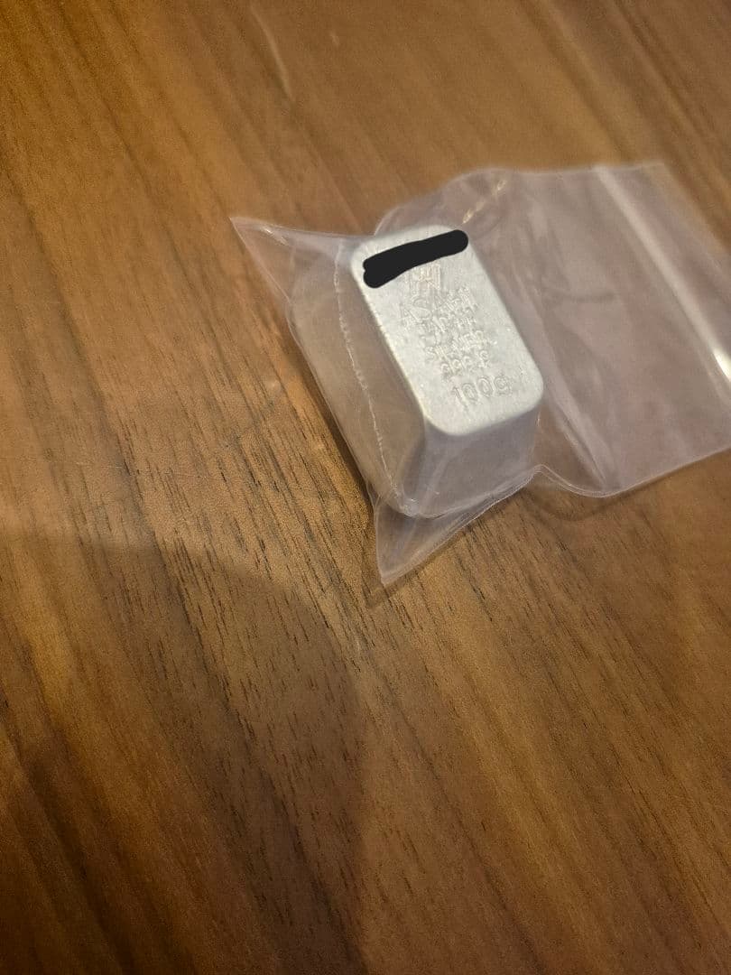 アサヒメタルファイン 銀 100g　インゴット　シルバー