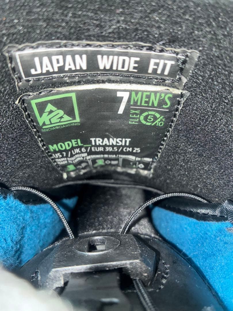 美品K2 TRANSIT BOA スノーボードブーツ デニム調25cm（US7）