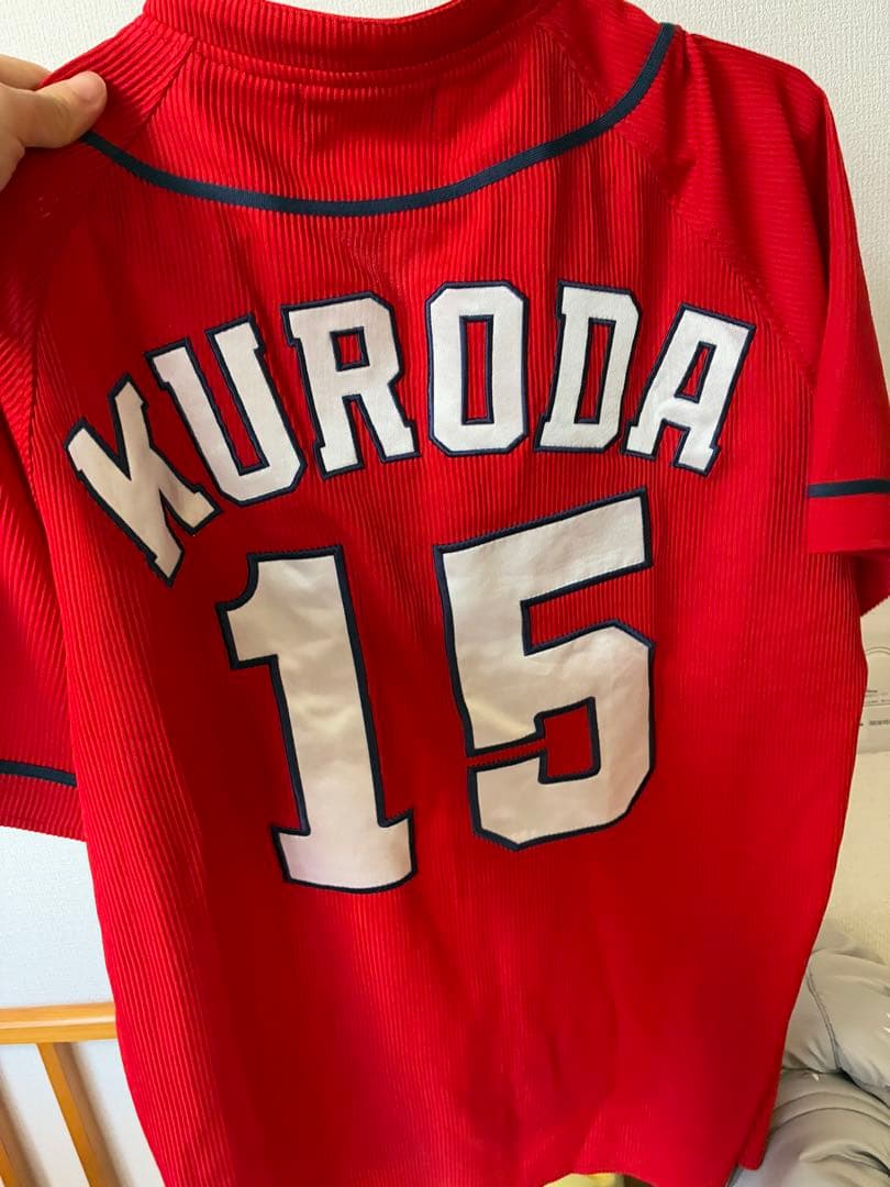 カープ　黒田　ハイクオリティ　ユニフォーム　ビジター　Mサイズ