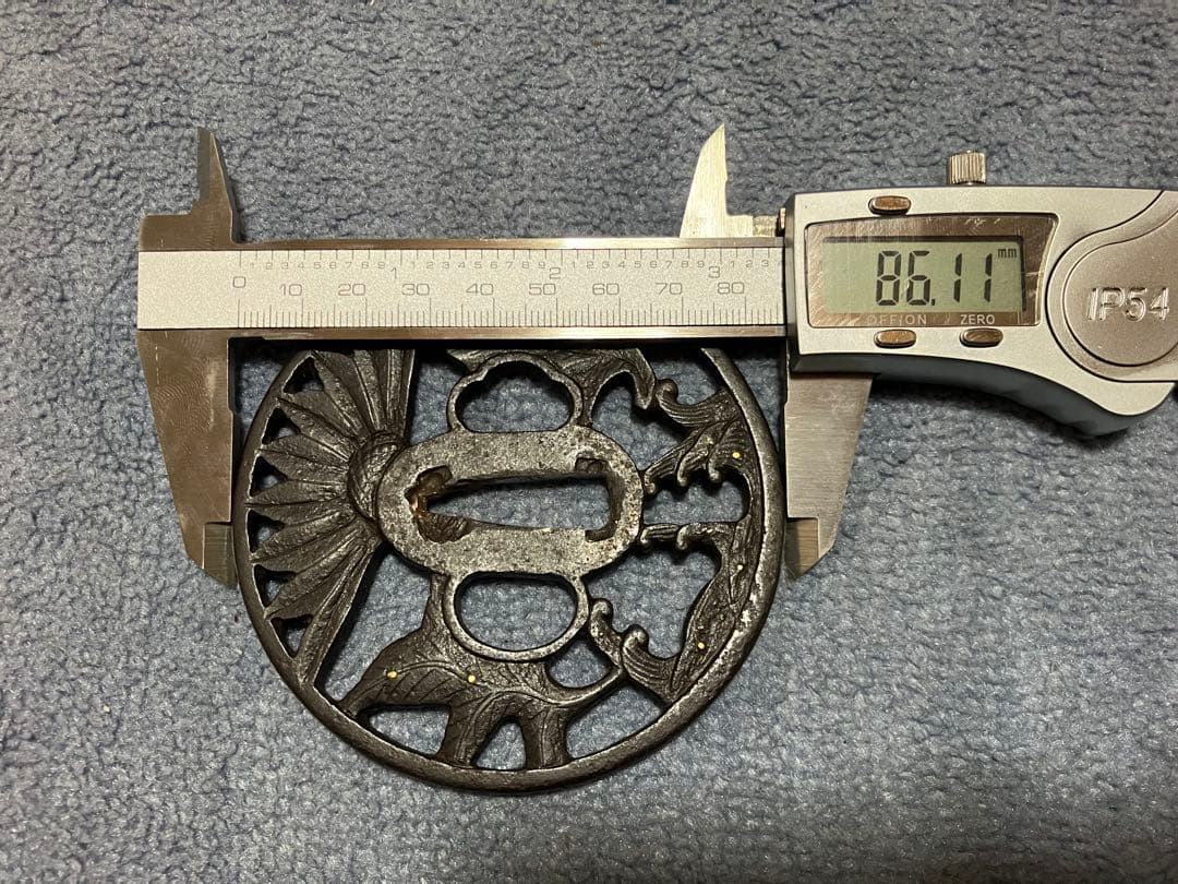 鐔　鍔　菊水図　時代物