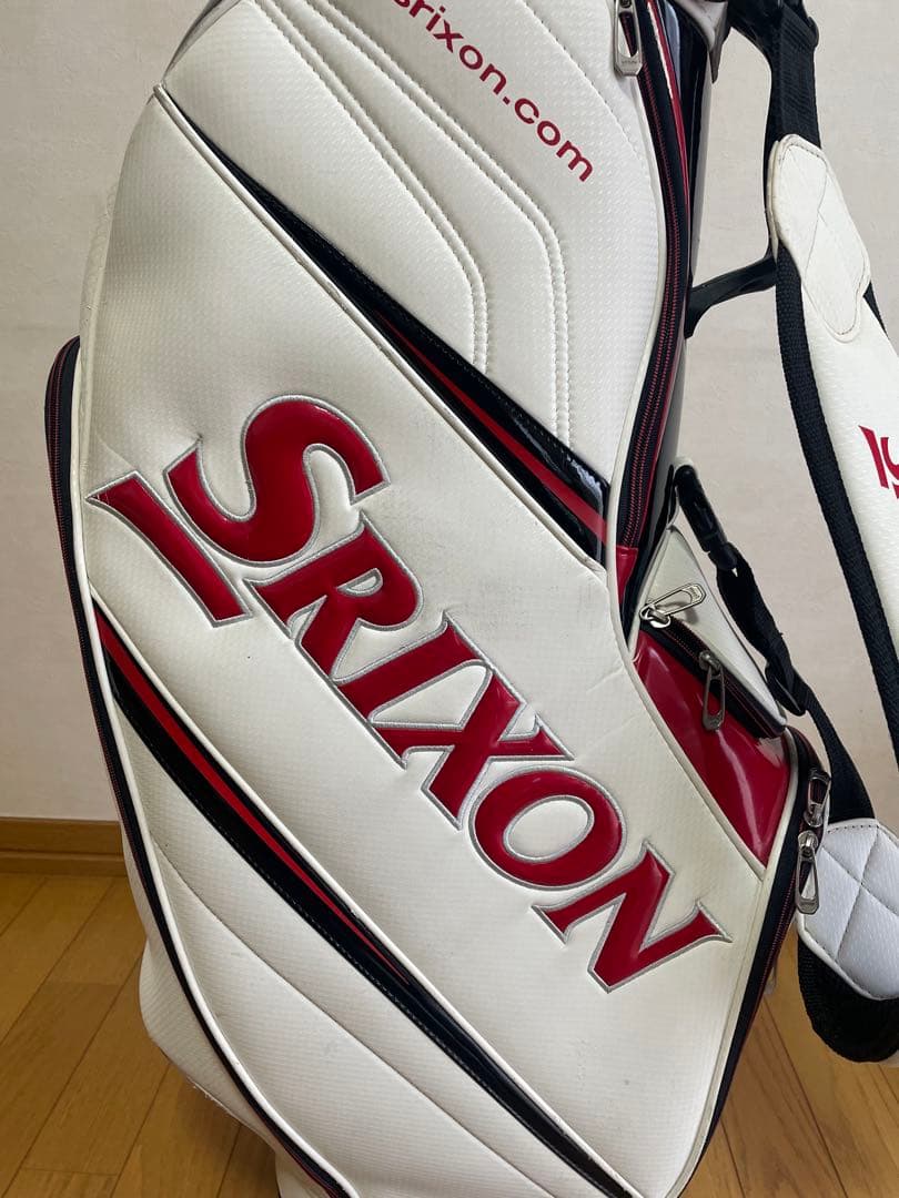 Srixon キャディバッグ　ホワイト/レッド