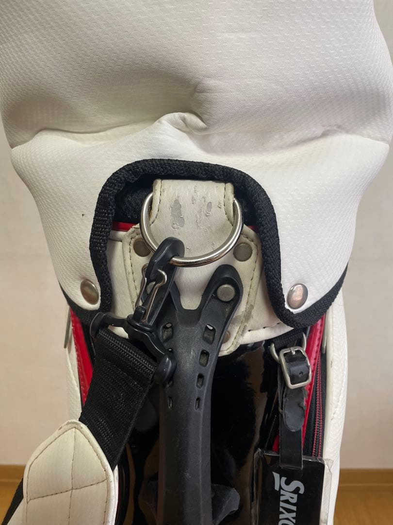 Srixon キャディバッグ　ホワイト/レッド