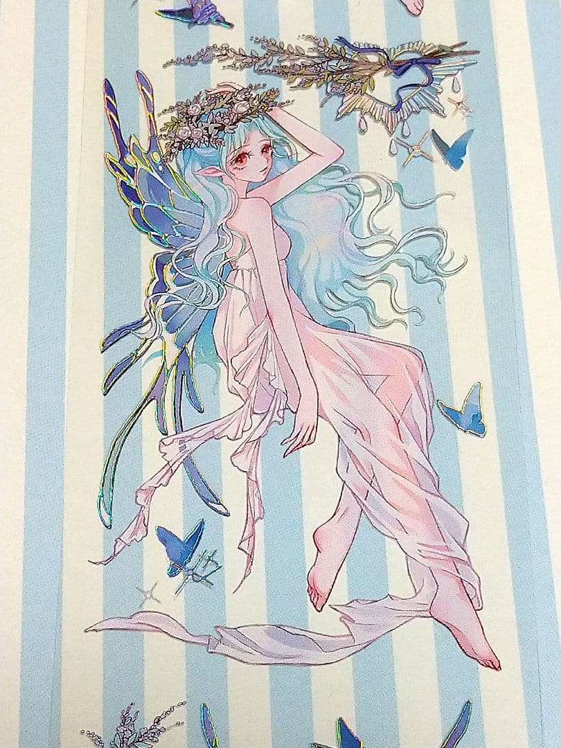 J1082＃精灵仙子(镭射银)么么公主切り売りで人物マステ女の子