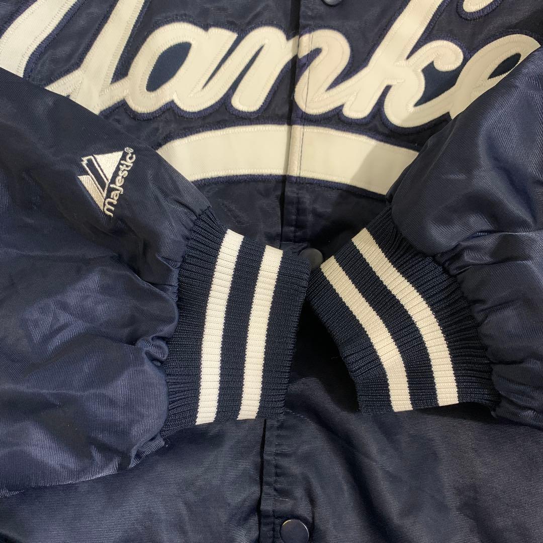 Yankees スタジャン　ナイロン　ヤンキース　サイズL