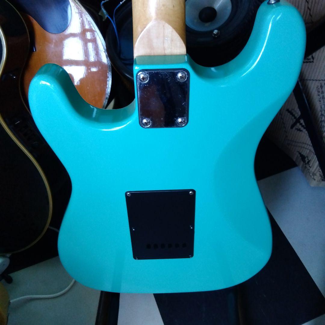 ストラト、 エレキギターエメラルドグリーン…値下げ！