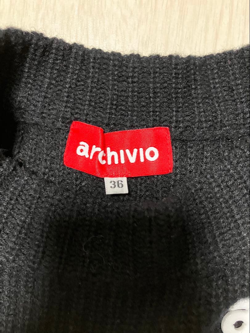 (美品)アルチビオarchivio トナカイセーター・ロゴ柄スカート サイズ36